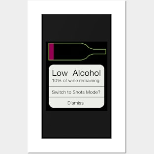 Low Wine Warning! Posters and Art